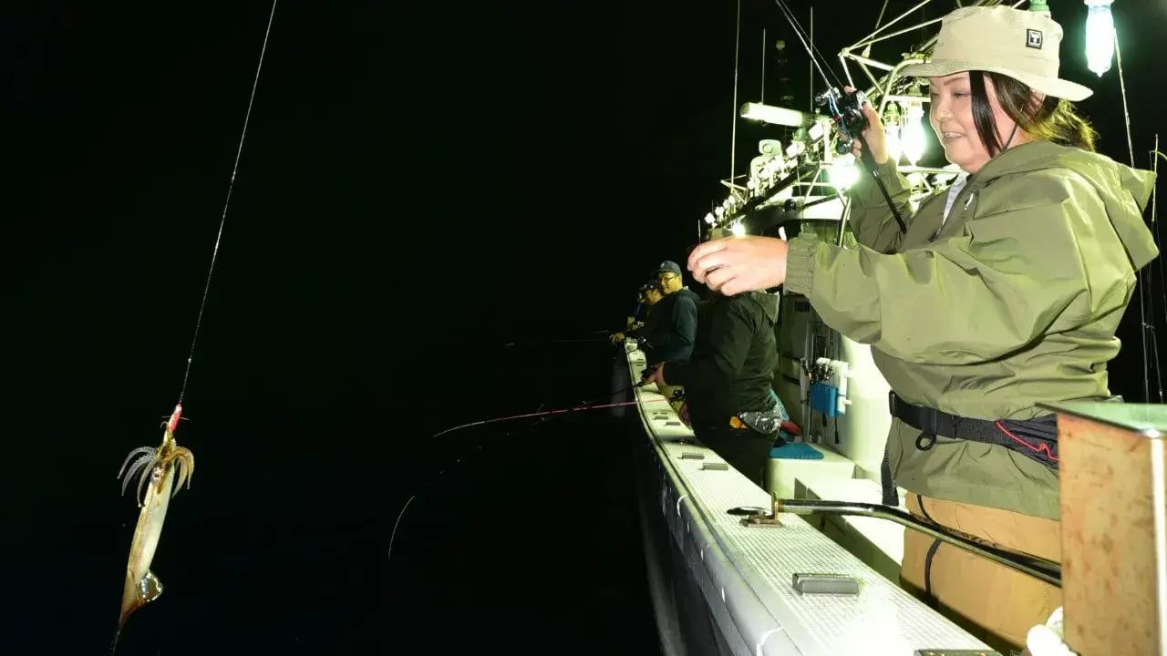 イカメタルで釣れたスルメイカ