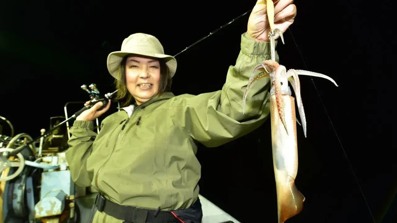 イカメタルで釣れたスルメイカ2