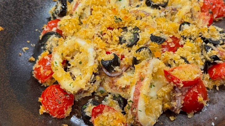 イタリア風イカのオーブン焼き