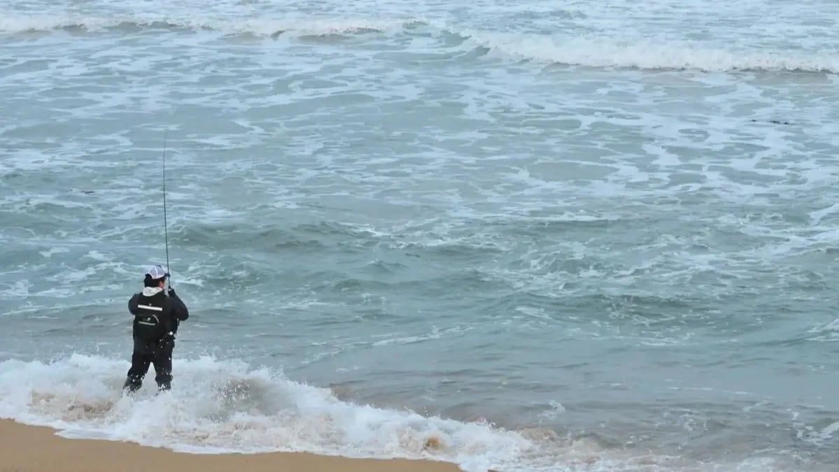 ルアーマゴチ釣りの様子