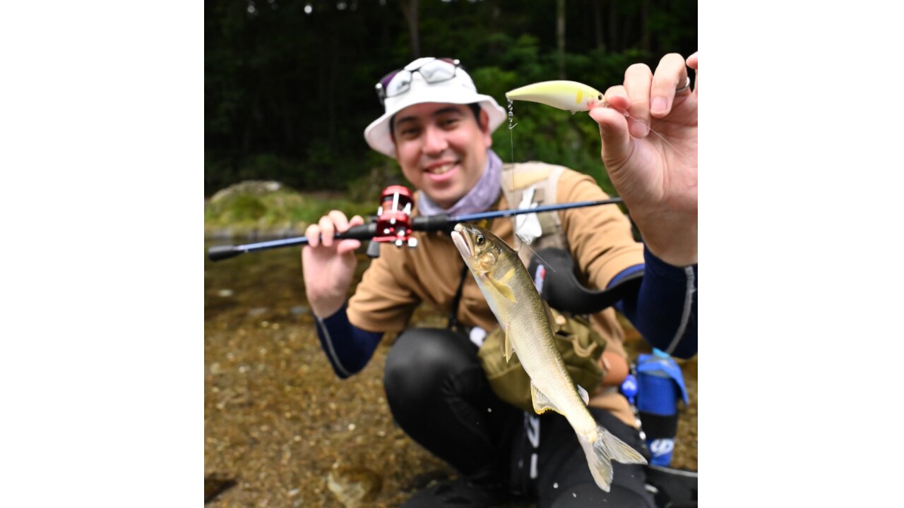 入間川で釣れたアユ