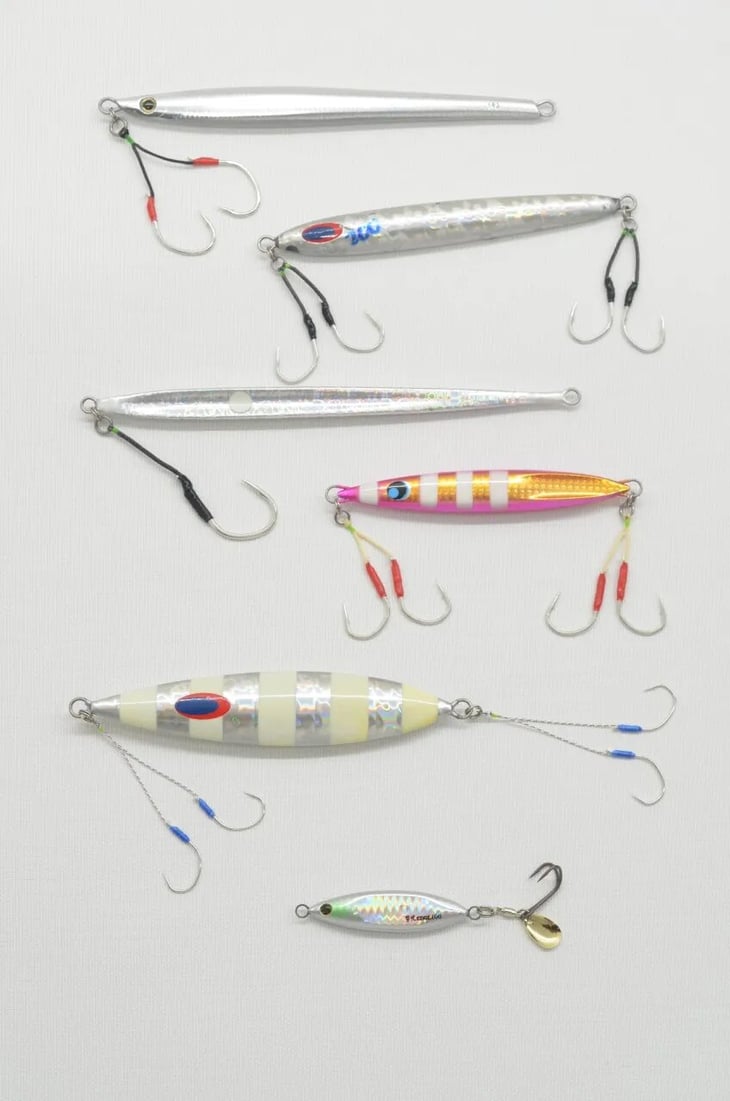 対象魚ごとのアシストフックセッティング例