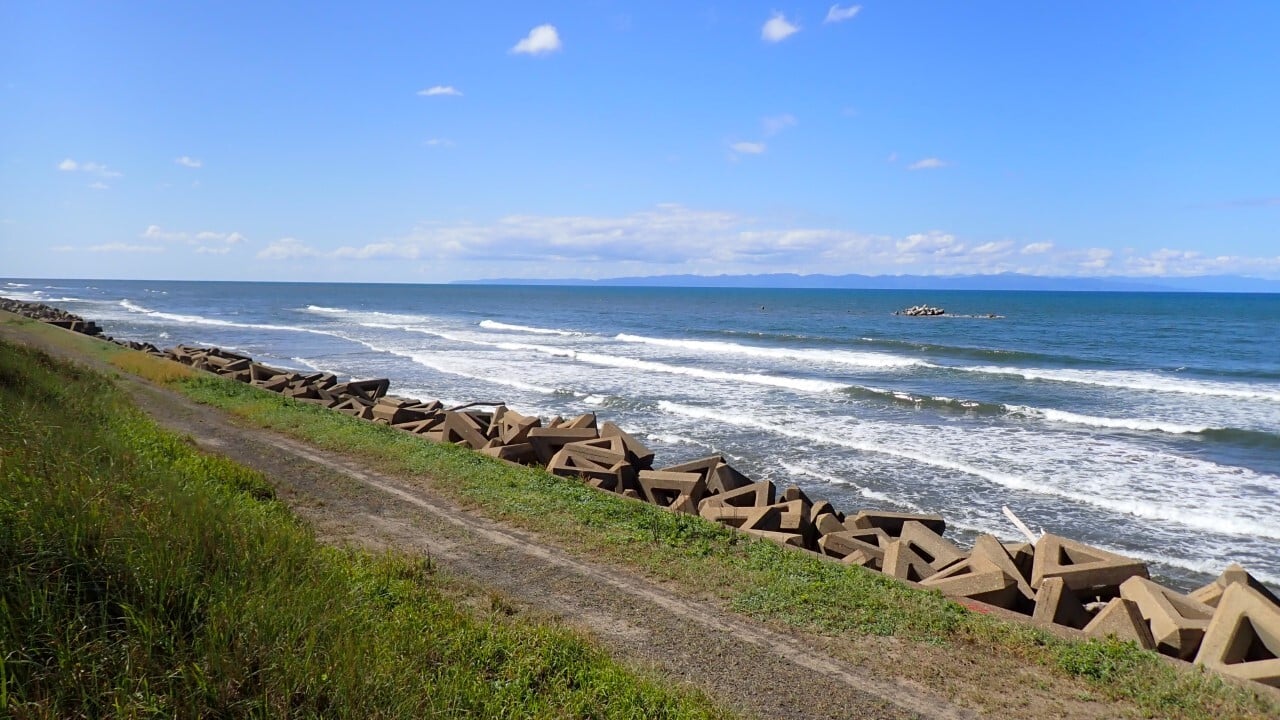新潟県の海岸線