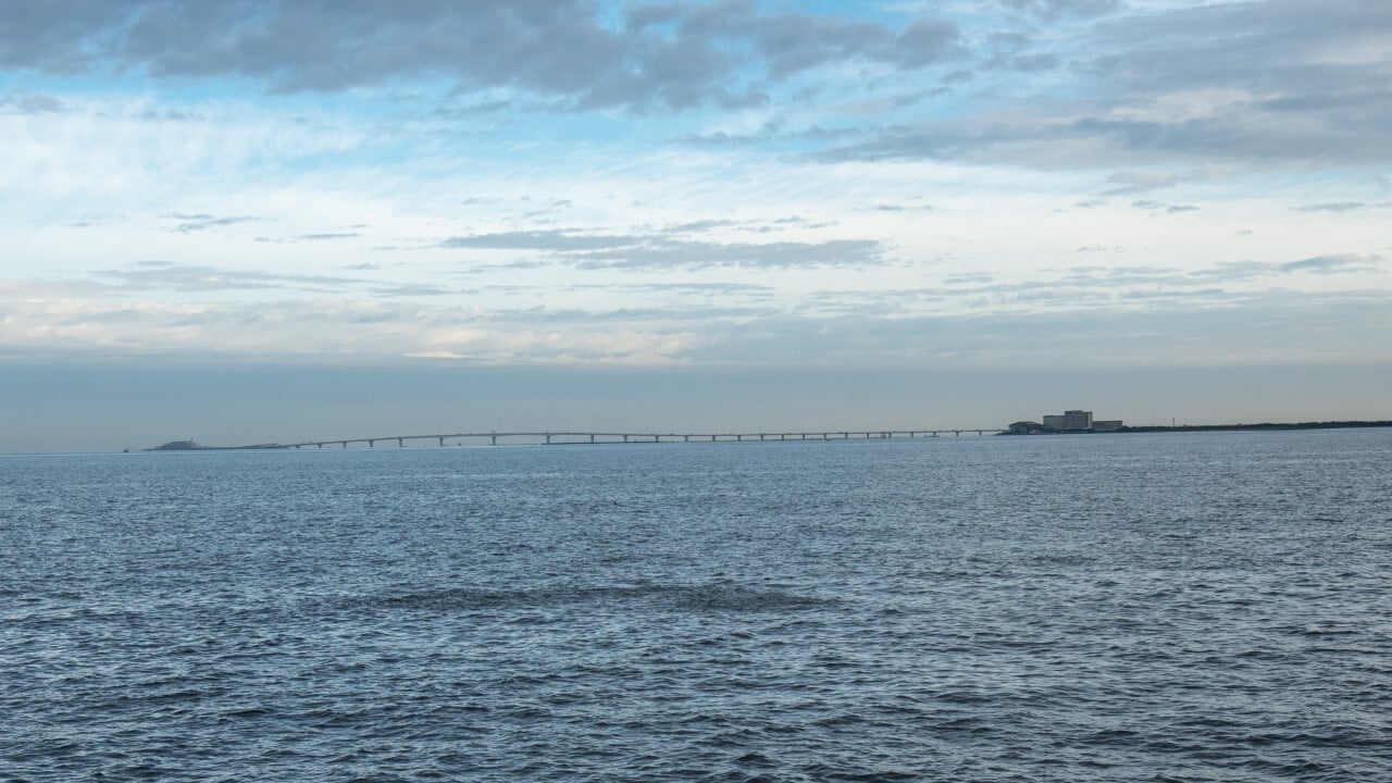 木更津沖堤からの眺め