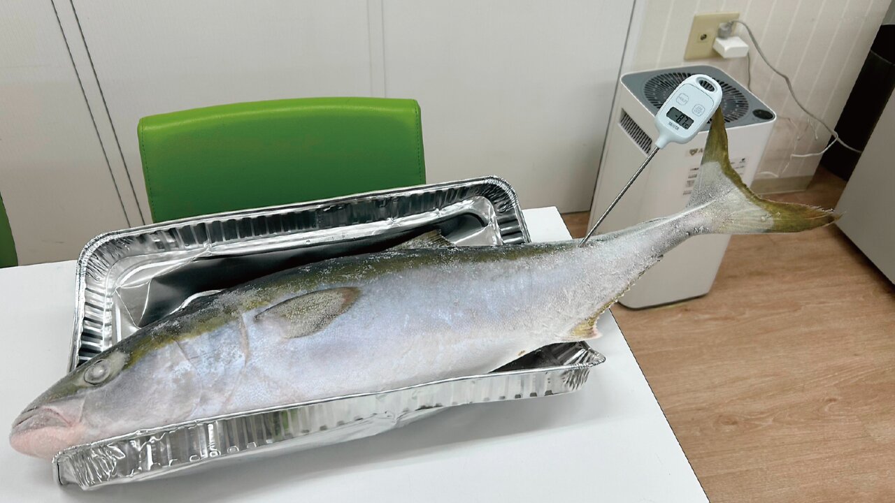 冷凍後のブリ