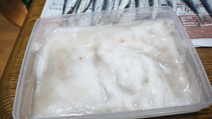 2日塩に漬けたイワシ