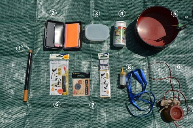 タナゴ釣りの道具一覧