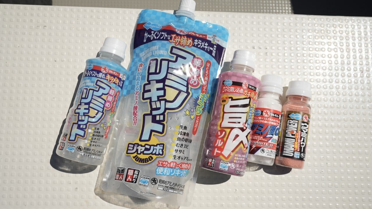 タチウオテンヤエサの締めアイテム
