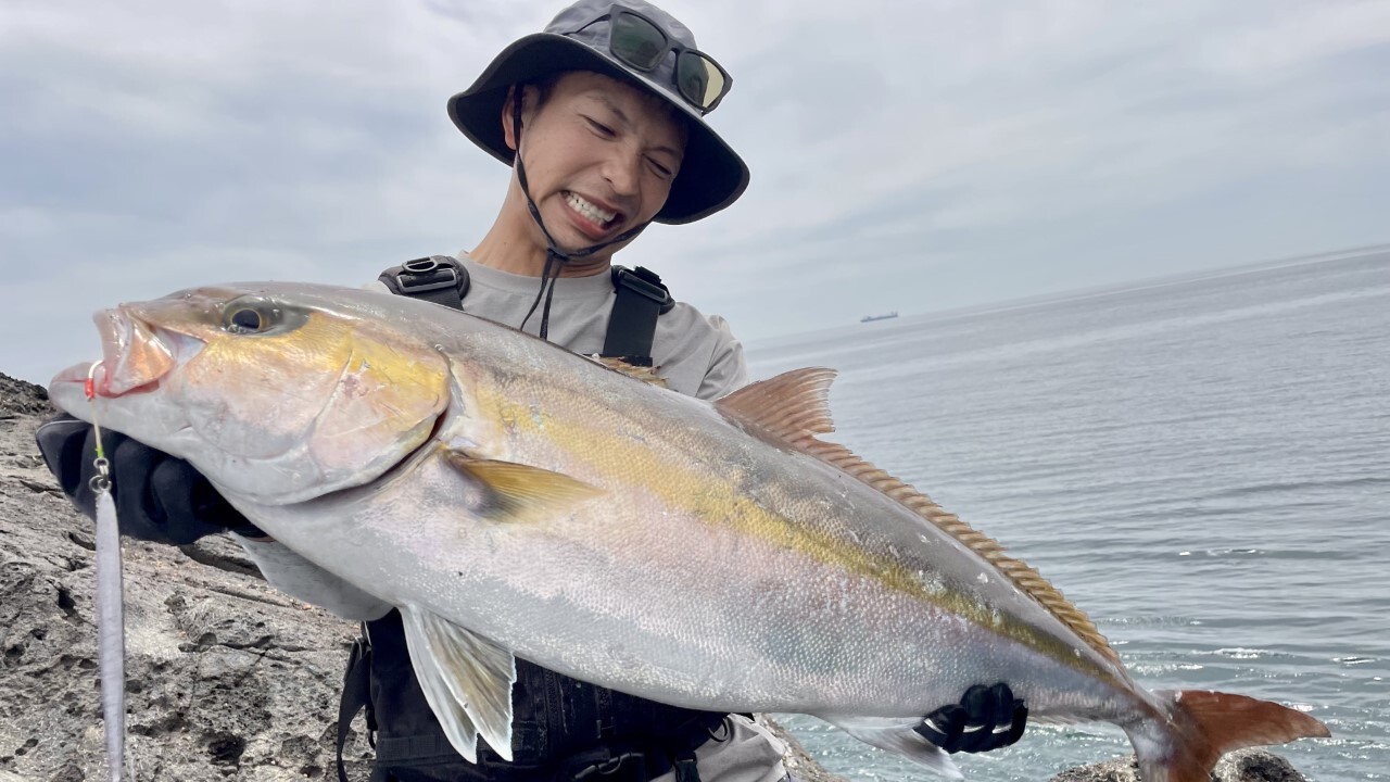 アンバージグで釣れたカンパチ