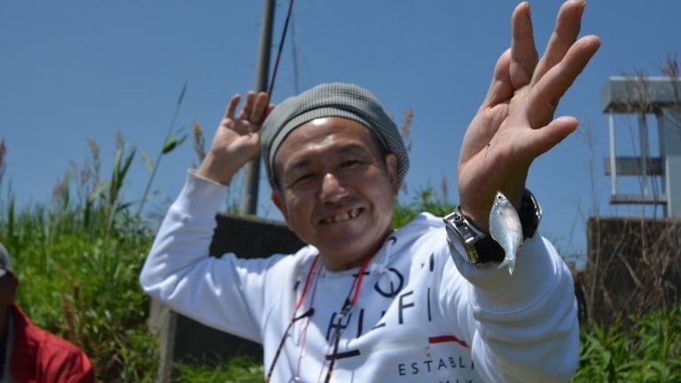 釣れたタナゴ