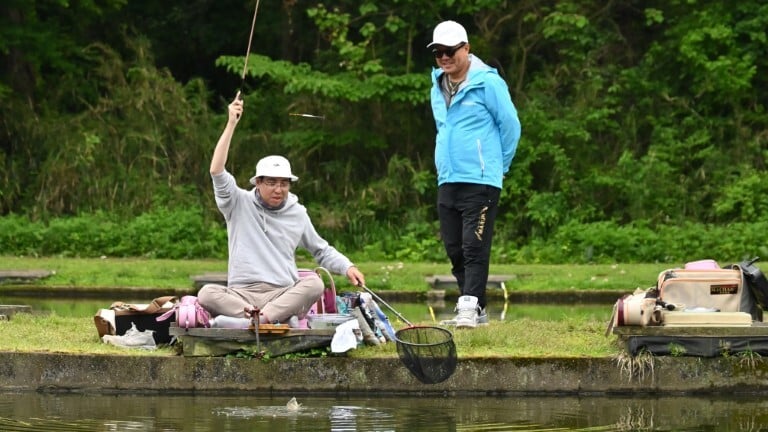 ヘラブナ釣りでのやり取り