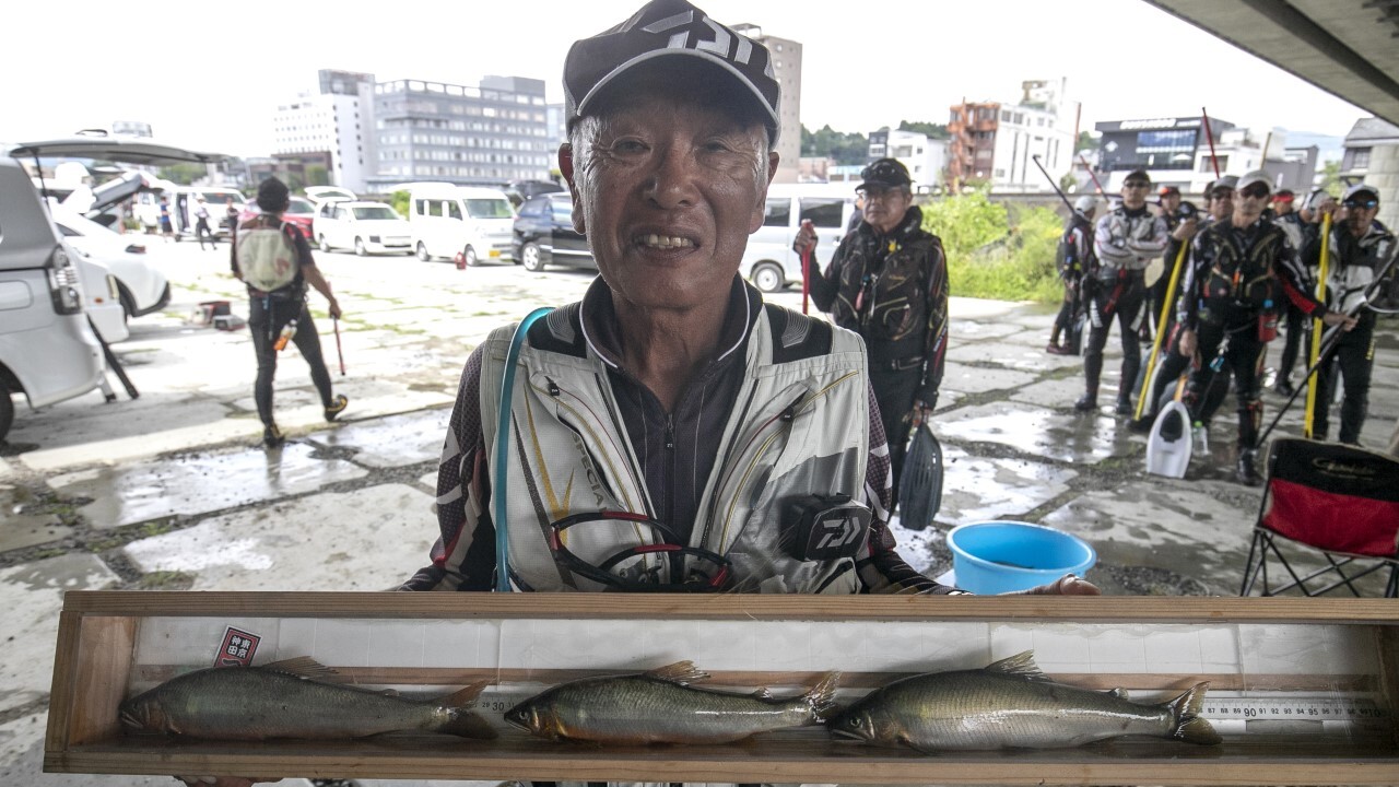 予選トップの太田敏夫さん釣果