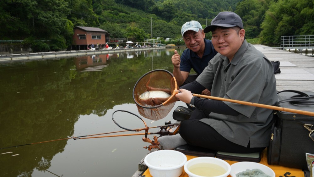 紀州へら竿の里でのヘラブナ釣り