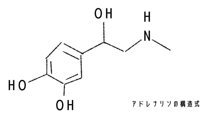 アドレナリンの構造式