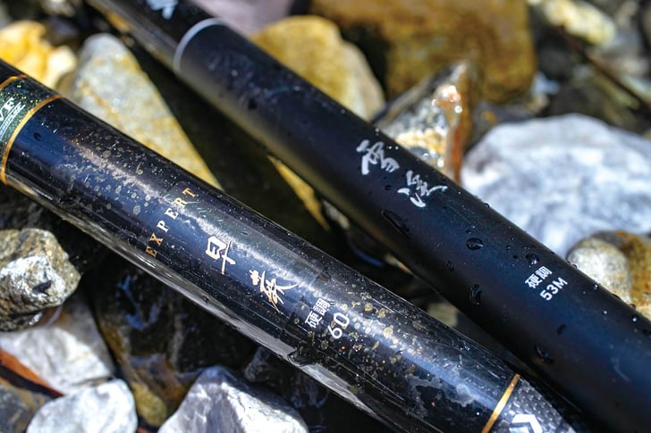 愛竿はダイワ「早蕨」。予備ザオとして「雪渓」も持参