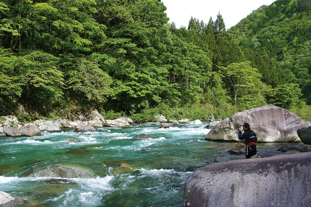 アマゴ釣りおすすめ渓流ベスト5 岐阜県 益田川 月刊 つり人 編集部が選ぶ 全国おすすめ釣り場 アマゴ釣りおすすめ渓流ベスト5 岐阜県 益田川 月刊 つり人 編集部が選ぶ 全国おすすめ釣り場