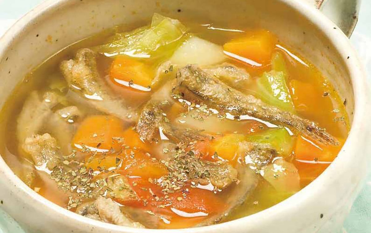 ハゼの野菜スープ