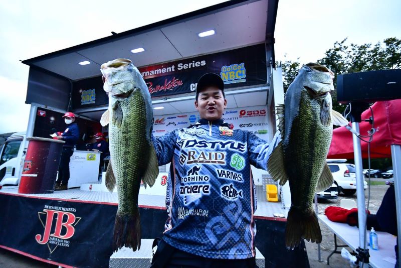 梶原選手が予選を終えトップ重量！JB トップ50 第5戦「がまかつCUP