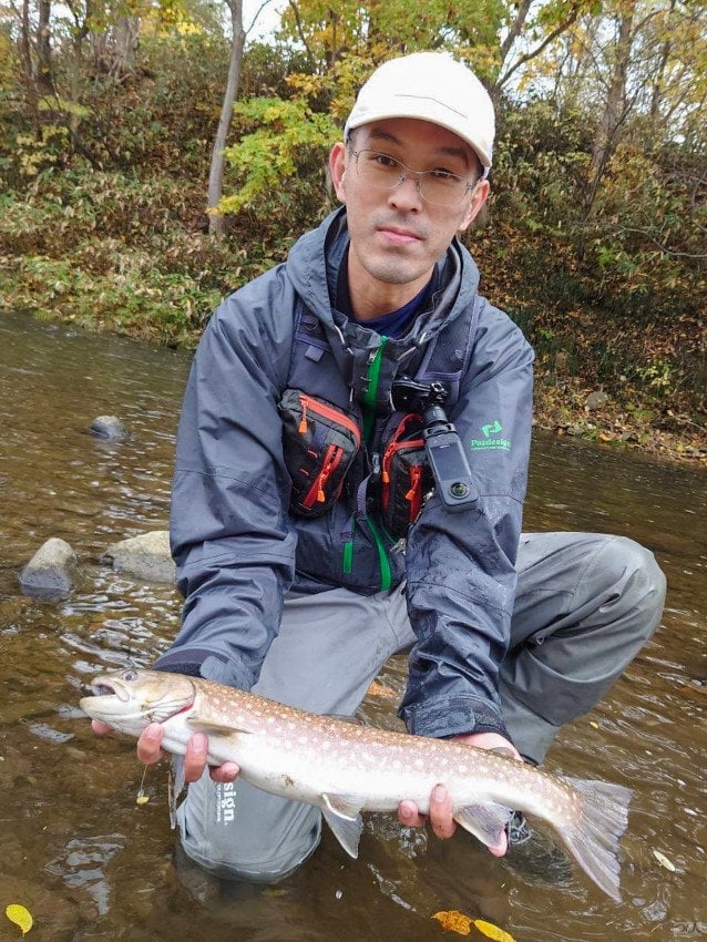 南さんが秋に『カウントダウン CD1』のエッグパターンで釣りあげた良型アメマス