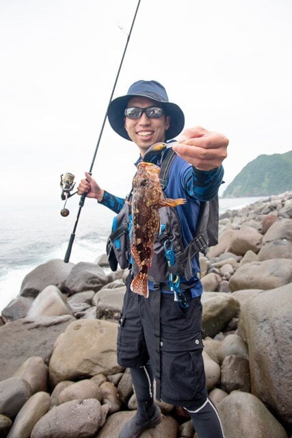 「僕はハタ専門にねらっているわけではないのでカサゴでも充分に楽しいし、ムラソイなどもウエルカムです」