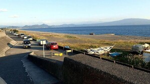 【沼津のエギング】原海岸の放水路周りで秋アオリ。サーフでの良型ねらいは長めの間がキモ