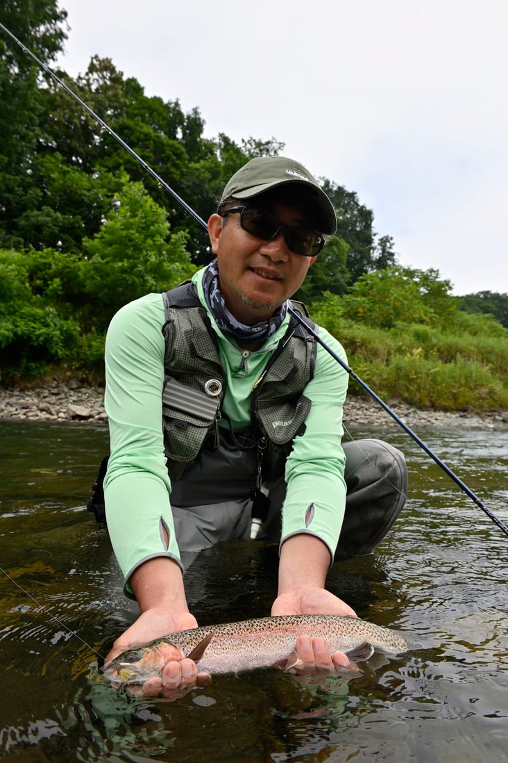 North Angler S Tv 第26回 ドライフライでねらう 渚滑川のニジマス 8月23日 日 放送 月刊つり人ブログ