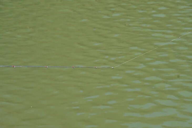 ロッドティップとラインの角度