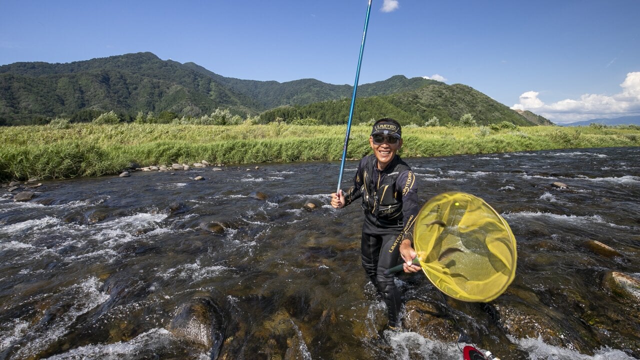 九頭竜川のアユ釣り