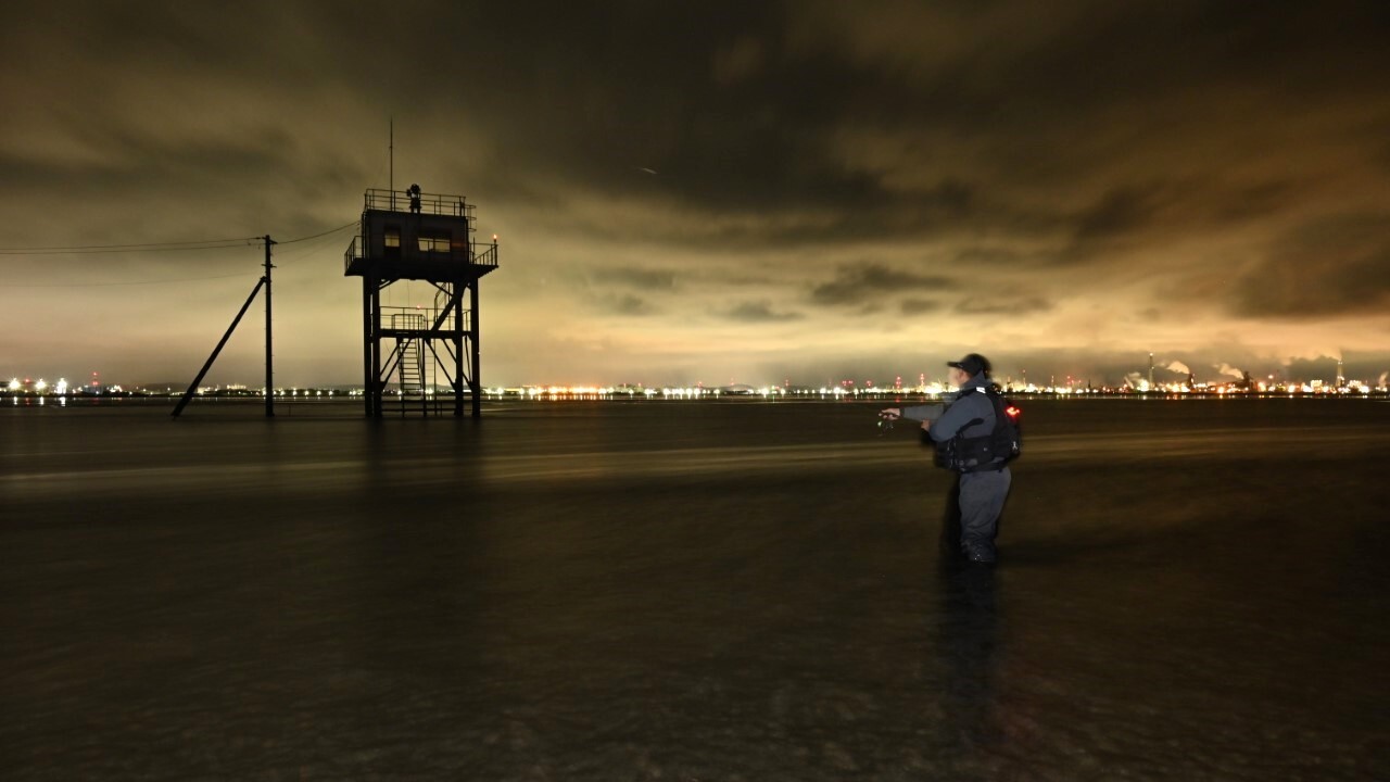 干潟も流し方で反応が変わってくる