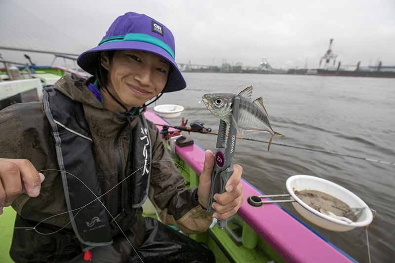 アジ釣りの様子