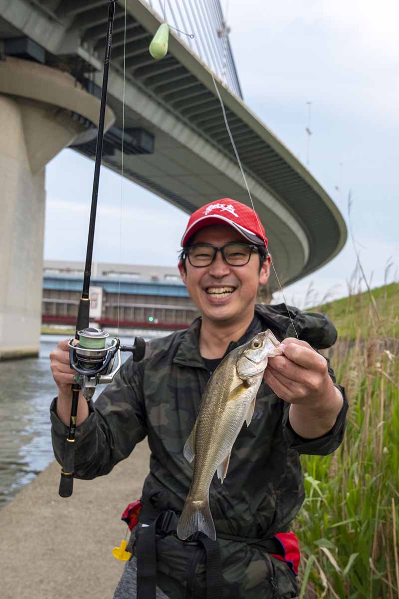 第一魚種目はセイゴ！