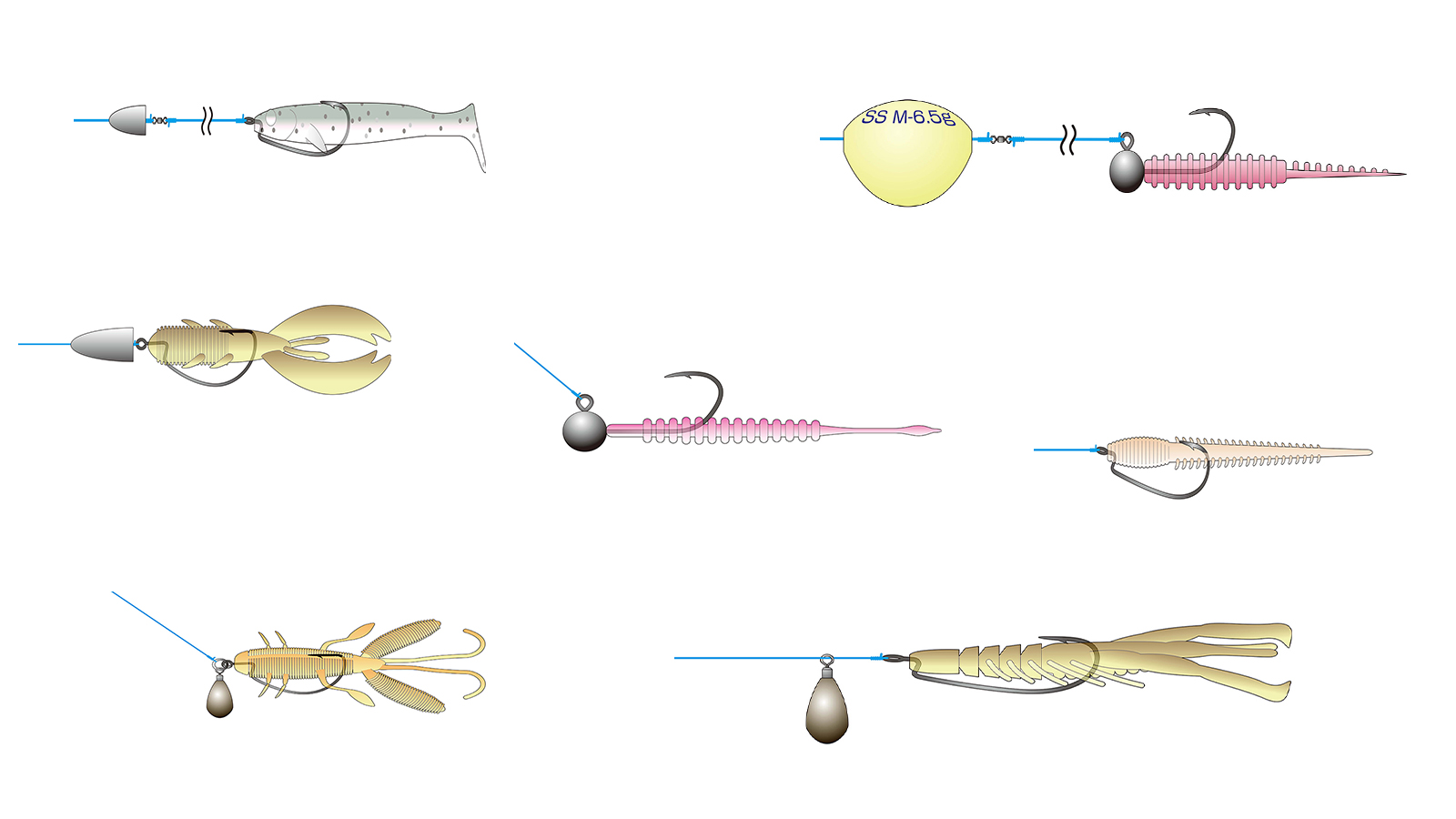 海のワーム釣り入門 ワームとリグについて知ろう 各名称と使い方 リグ編 魚種別釣りガイド