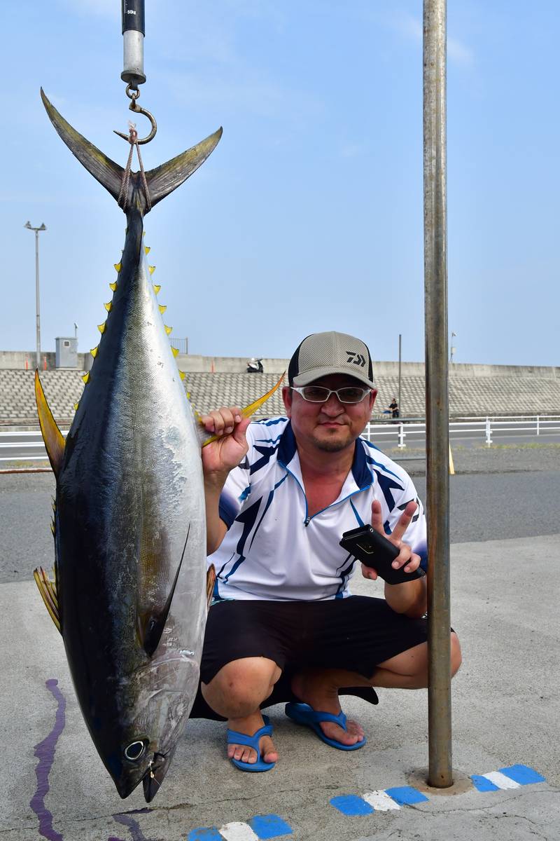 【はじめての相模湾キハダマグロ釣り・釣り方】この日釣りあげられた貴重なキハダ