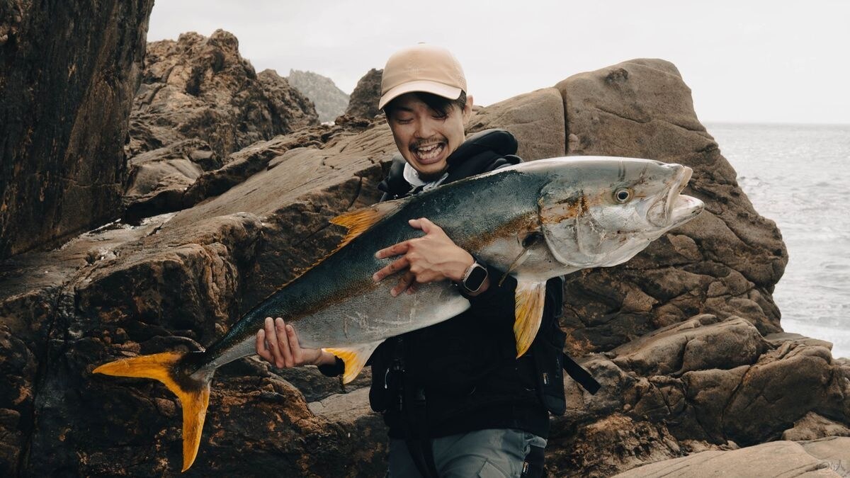 三本嶽・マカド根でキャッチしたヒラマサ15kg台