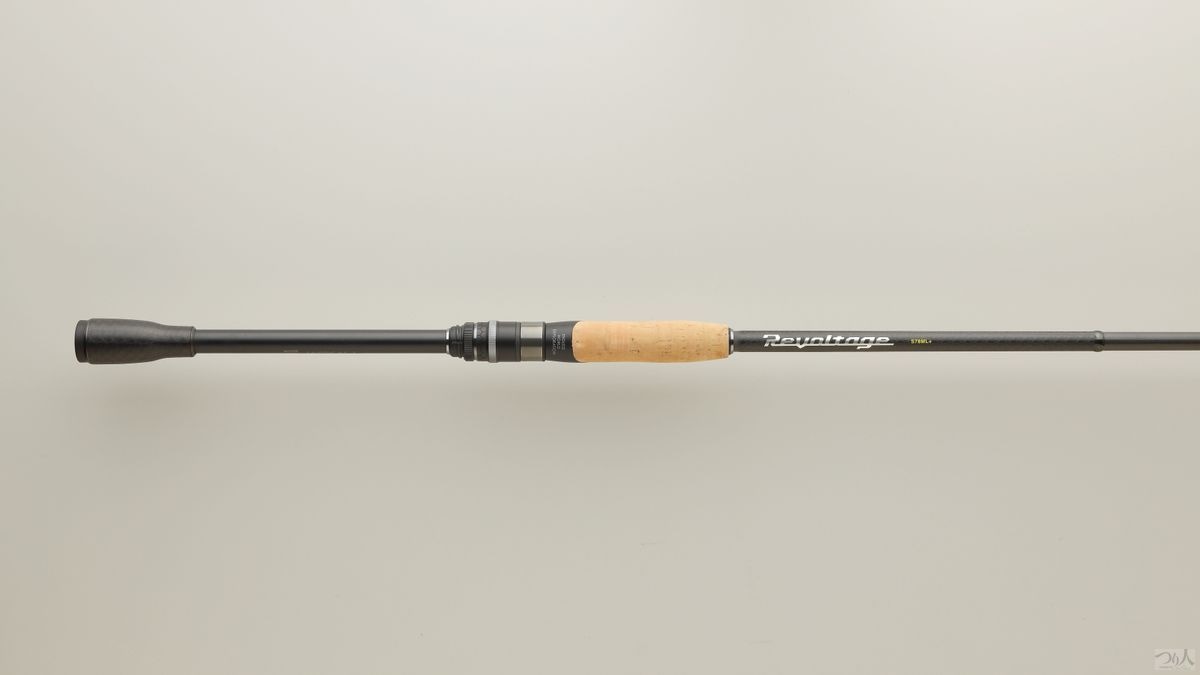 ジャッカル Revoltage RVⅡ-S78ML+。長さ7ft8in、自重107.8g、ライン4～8Lb（PE MAX #2）、ルアー1/8～5/8oz（3.5g～18g）