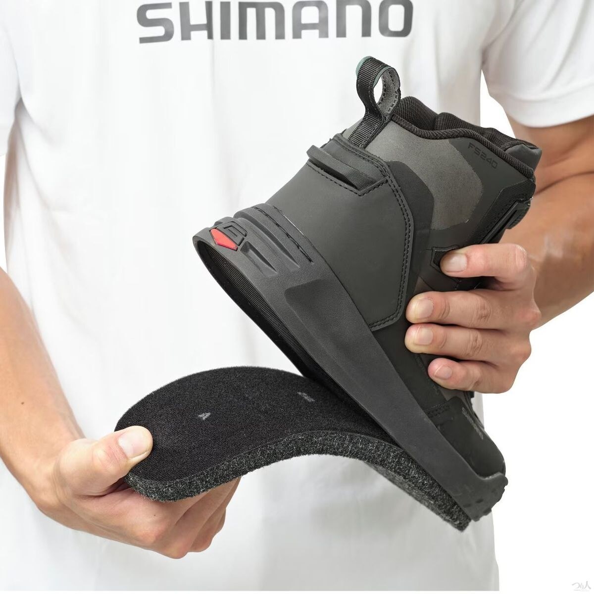 ジオロックシステムのソールを付け替える手元