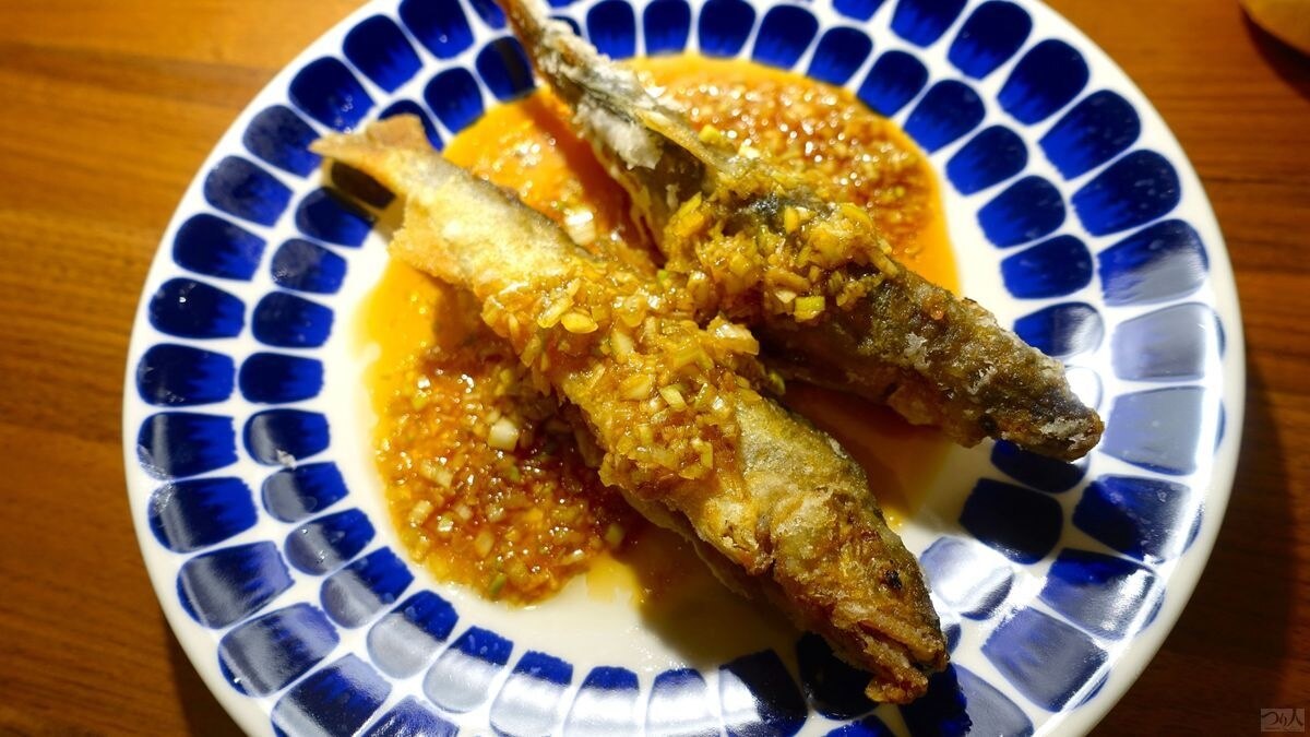 アユの香味揚げの完成