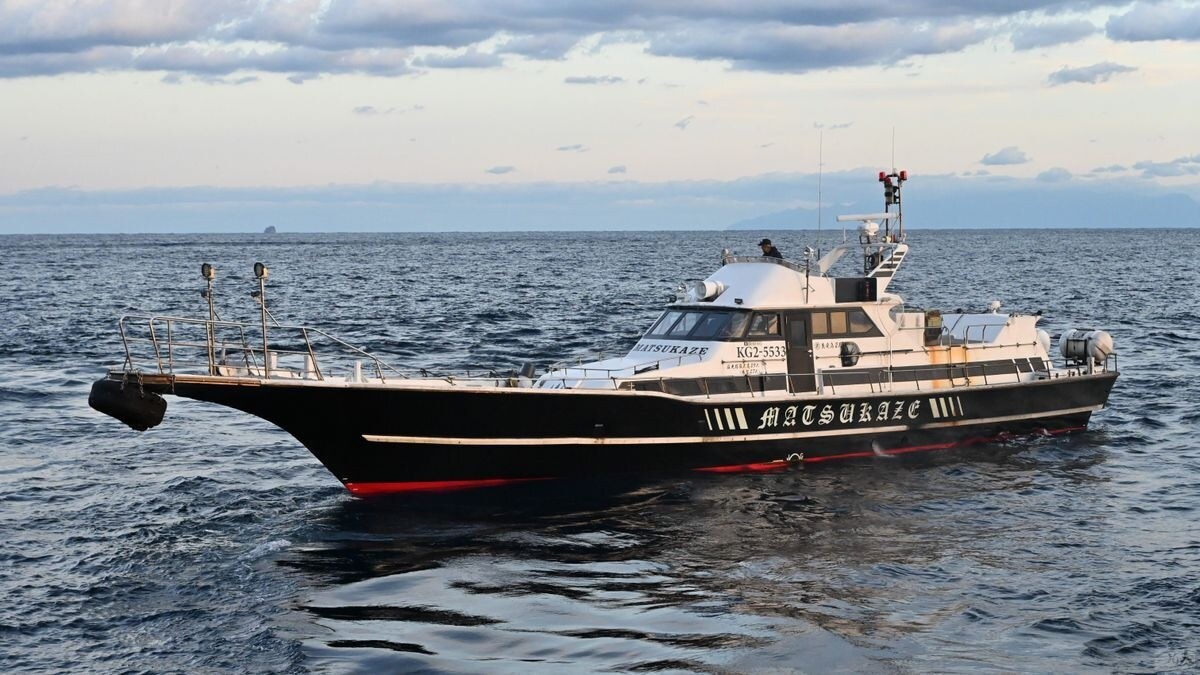 74ft・19トン、エアコン3台完備の松風。4年前からトカラ列島への運行も開始
