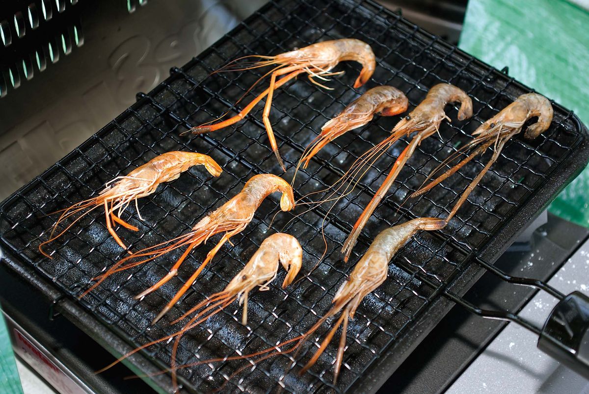 テナガエビの鬼殻焼き