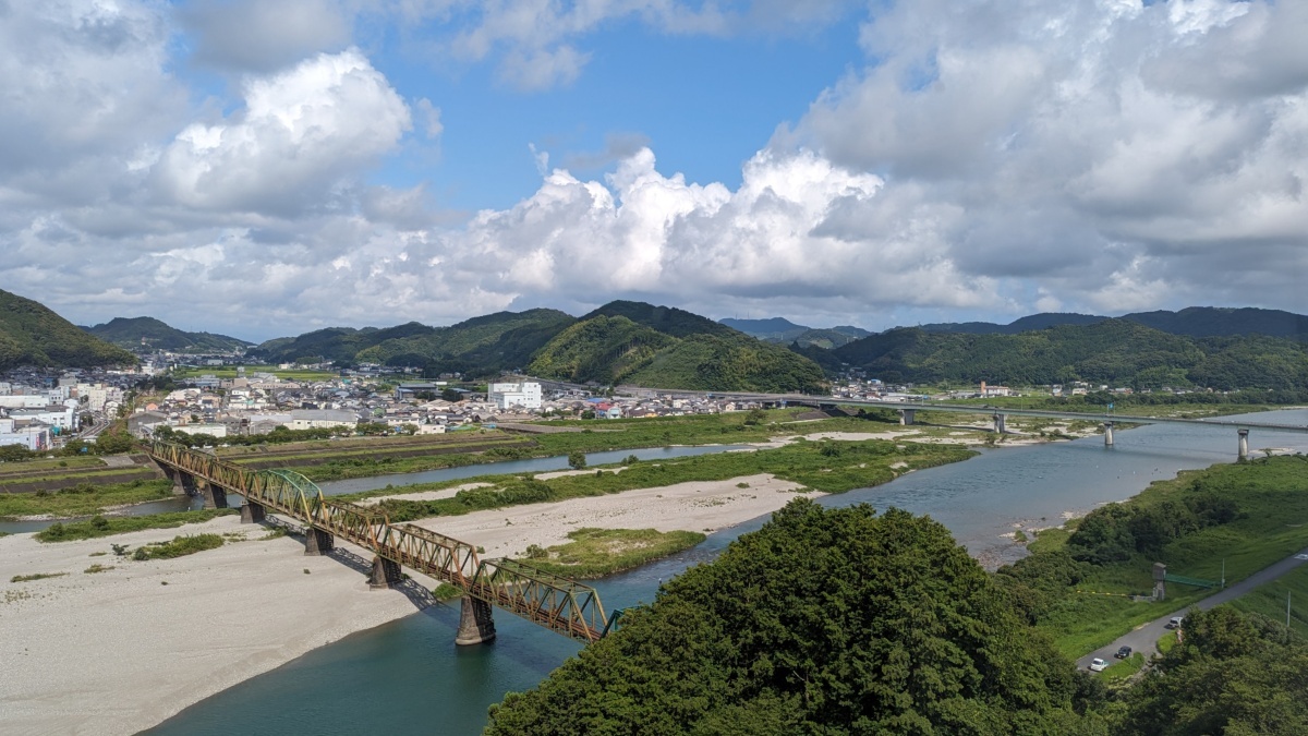 高知県・仁淀川下流の景色