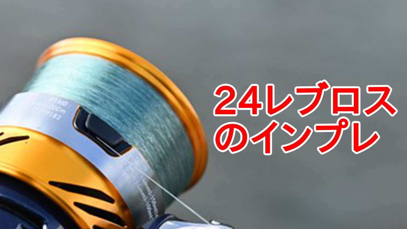 辛口編集部員がインプレ！24レブロスは釣り初心者におすすめできるか否か？