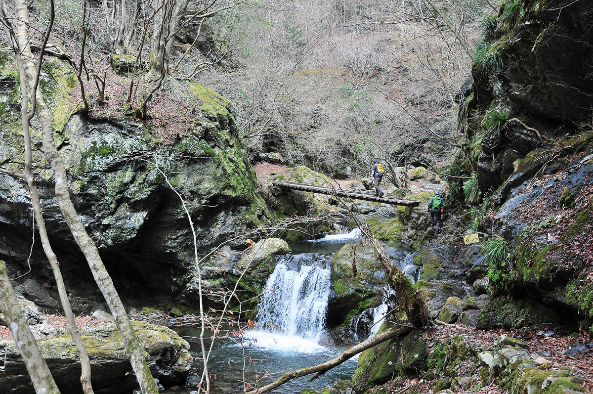 源流域でのテンカラ釣り